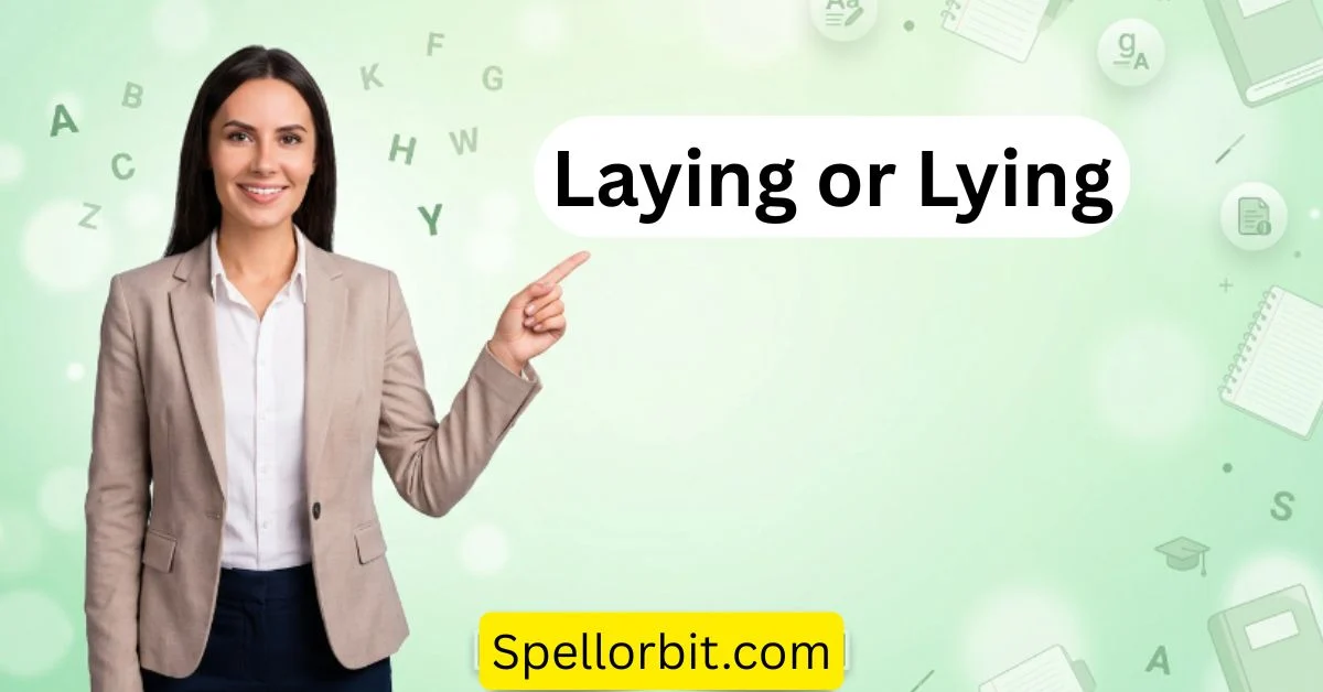 Laying or Lying