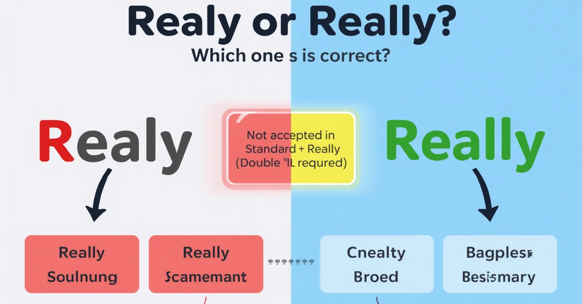 Really vs Realy