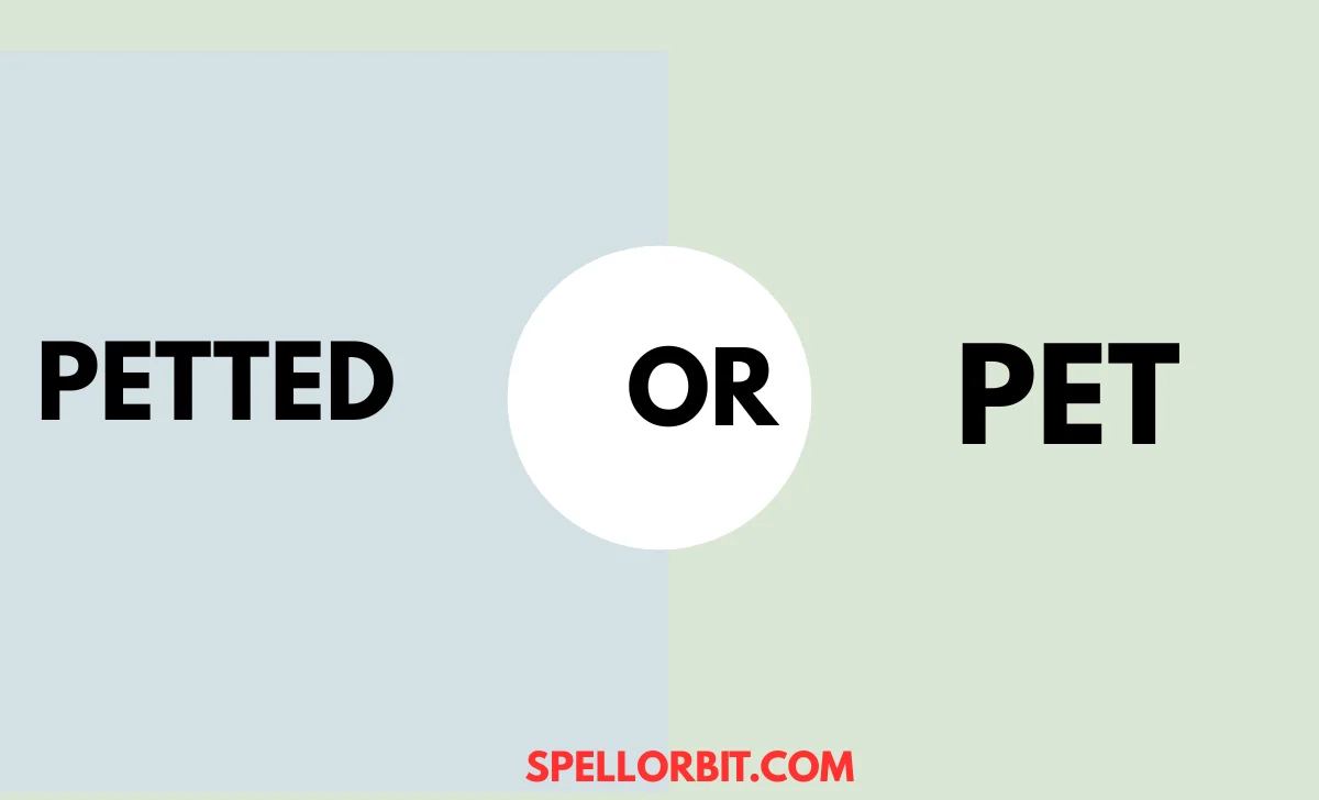 petted or pet