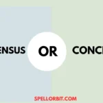 consensus vs concensus