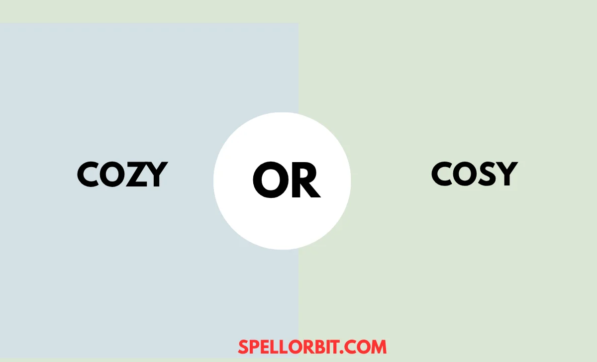 cozy vs cosy