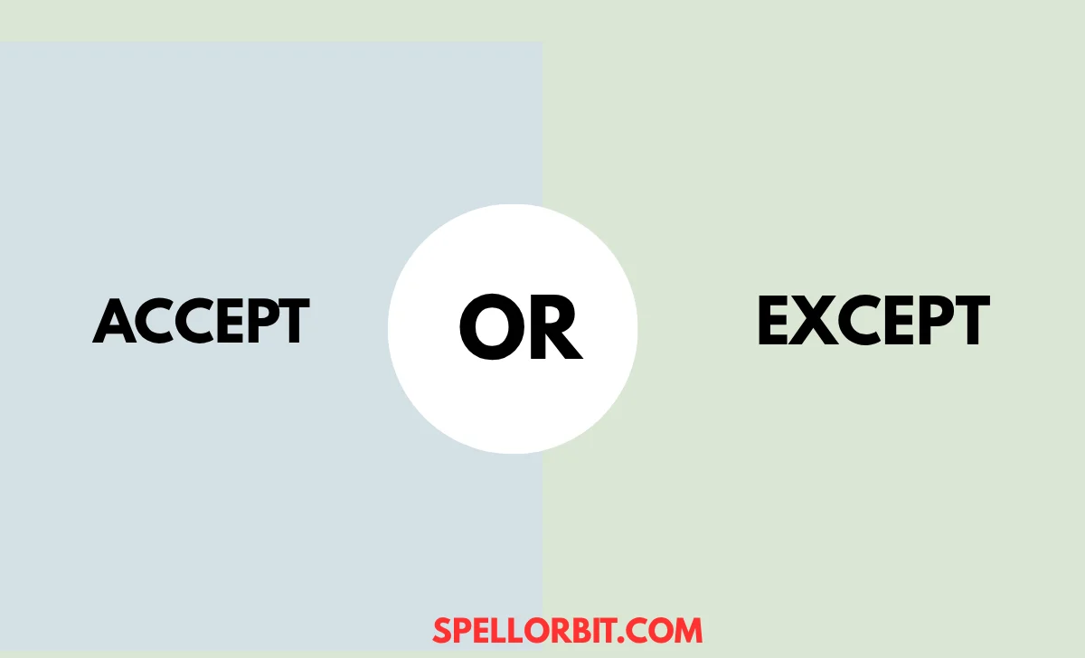 accept vs except